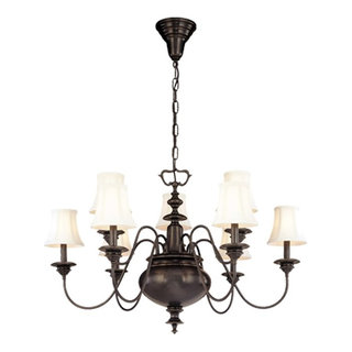 Hudson Valley 8719OB Nine Light Chandelier Yorktown Old Bronze ...