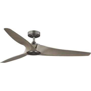 Manvel Collection 60-In Three-Blade DC Motor Ceiling Fan Antique Wood