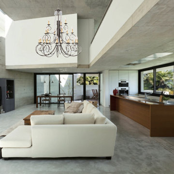 SOHO Collection 21-Light 50" Dark Rust Chandelier with Hand Polished Crystal