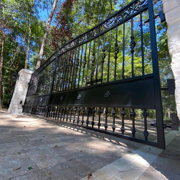 Custom Fabricated Decorative Iron Estate Gate
