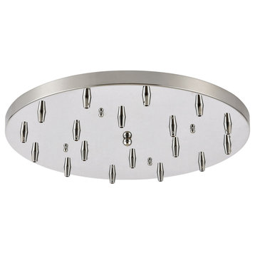 Pan Only, 18-Light Round Chrome