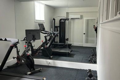 Inspiration for a home gym remodel in Boston