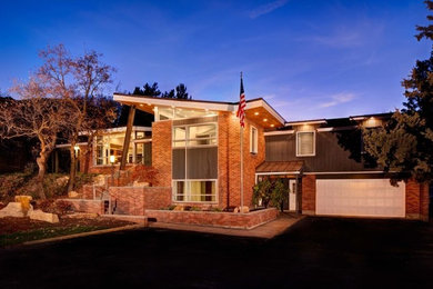 Inspiration for a modern exterior home remodel in Salt Lake City