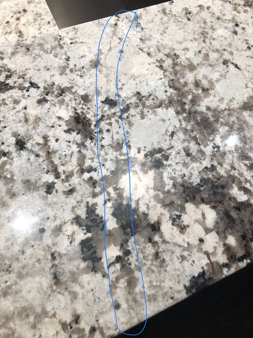 Crack or Fissure in Granite