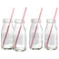 Retro Milk Bottles, Set of 4