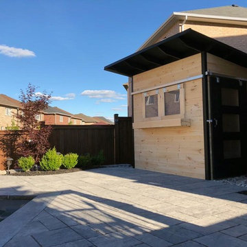 8x12 Modern Bar Shed / Pool Shed
