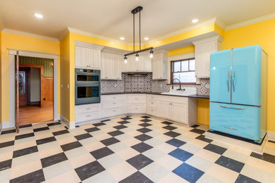 Inspiration for a craftsman kitchen remodel in Other
