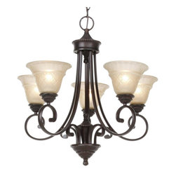 Maxim Lighting - Maxim 11175EVOI Brighton Single Tier Chandelier - 25.5W in. oil-rubbed bronze - - Chandeliers