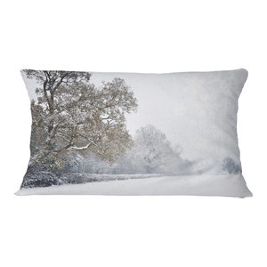 Designart CU9660-16-16-C Steering Wheel Sailboat Landscape Photography Throw Pillow 16