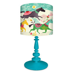 Wild Horses by Helen Dardik - Kids Lamps