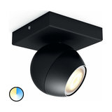 Black Philips Hue LED spotlight Buckram, dimmer