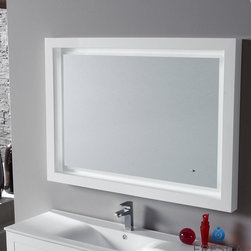 Fresca Platinum Due 47" Bathroom Mirror FPMR7538WH - Bathroom Mirrors