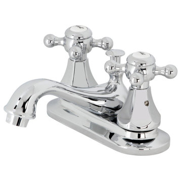 Kingston Brass KB601BX 4" Centerset Bathroom Faucet With Pop-Up Drain, Chrome