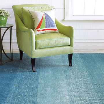 Blue Sari Stripe Rug
