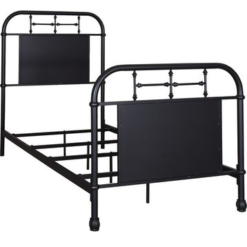 Liberty Furniture Vintage Series Youth Full Metal Bed, Black