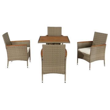 OVE Decors Mason 5-Piece Outdoor Patio Dining All-Weather Resistant Set