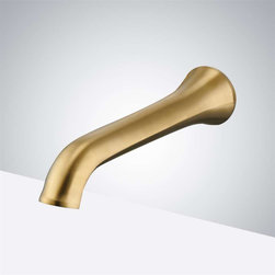 Bathselect Commercial Wall Mount Automatic Motion Sensor Faucet Brushed Gold - Showerheads And Body Sprays