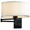 Hubbardton Forge 209250-1024 Simple Swing Arm Sconce in Black