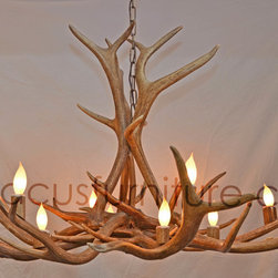 Medium Elk Antler Chandelier - Chandeliers