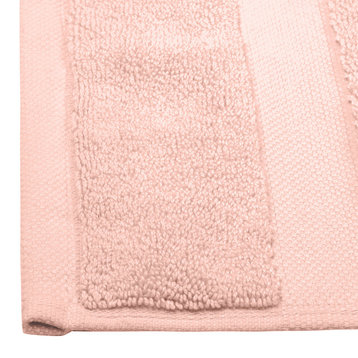 Organic Cotton Feather Touch Quick Dry Bath Mat, 20"x33", Rose Dust