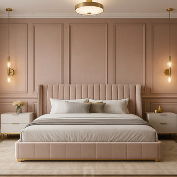 Singhal-Villa_Master Bedroom with Neutral Tones by Neomen