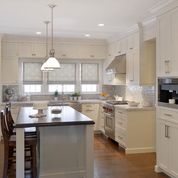 Classic White Kitchen in Southern Westchester