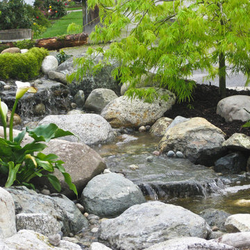 Closer view of display waterfall