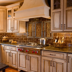 Imaginatio Tile Panels w/Frame and handmade 4x8s - Tile Murals