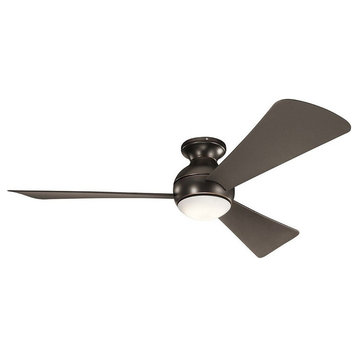 Ceiling Fan Light Kit - 11 inches tall by 54 inches wide-Olde Bronze Finish