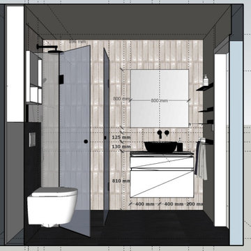 Kleines Badezimmer zum Wohlfühlen