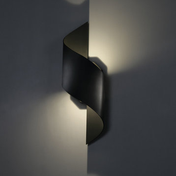 Modern Forms Helix LED Wall Light, Bronze, 6"