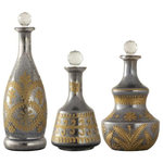 Elk Home - Elk Home S0807-8757/S3 Kemal, 15" Decanter (Set of 3) - The Kemal Decanter set features three vintage inspKemal 15 Inch Decant Smoked *UL Approved: YES Energy Star Qualified: n/a ADA Certified: n/a  *Number of Lights:   *Bulb Included:No *Bulb Type:No *Finish Type:Smoked