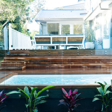 Frenchs Forest Plungie Studio, decking and surrounds
