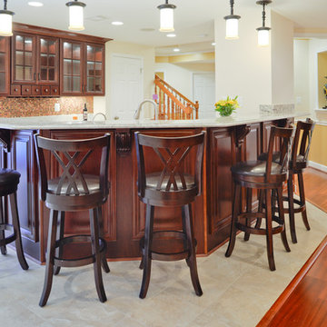 A New Attractive Basement for Today's Family Entertainment