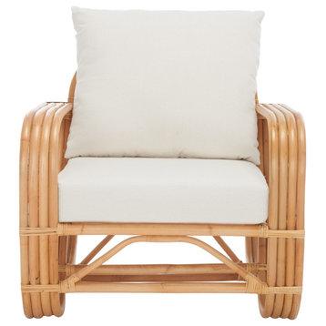 Safavieh Beia Accent Chair, White/Natural