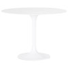 Simone Bistro Table-White Aluminum
