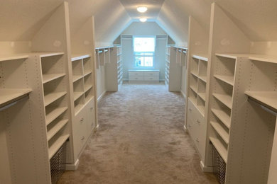 Closet - closet idea in Indianapolis with white cabinets