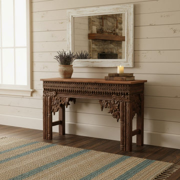 The Grounded Farmhouse: Hand-Painted Doors & Vintage Beauty