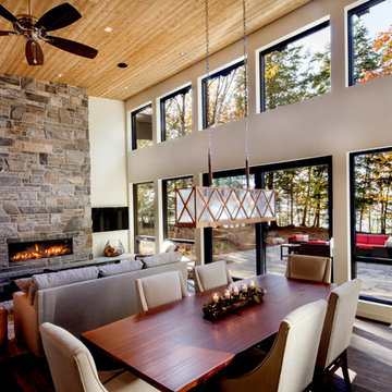 Living room and stunning view