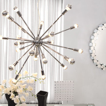 Zuo Physics 24 Light Ceiling Pendant in Chrome