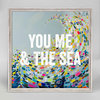 "You Me & The Sea" Mini Framed Canvas by Eli Halpin