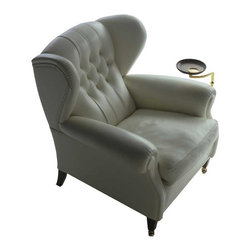 Poltrona Frau - Poltrona Frau 1919 Armchair with Plate - Armchairs And Accent Chairs