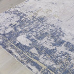 Uttermost - Uttermost 71504-8 Hamida - 7' x 9' Rug - This Power Loomed Rug Features An Abstract Design In Tones Of Beige And Light Gray, With Indigo Blue Detailing, Constructed From A Mix Of Polyester And Viscose For A Soft To The Touch Feel.Hamida 7' x 9' Rug Beige/Indigo Blue/Light Gray *UL Approved: YES *Energy Star Qualified: n/a  *ADA Certified: n/a  *Number of Lights:   *Bulb Included:No *Bulb Type:No *Finish Type:Beige/Indigo Blue/Light Gray