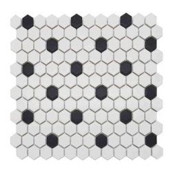 HEX01WB-MG - Mosaic Tile
