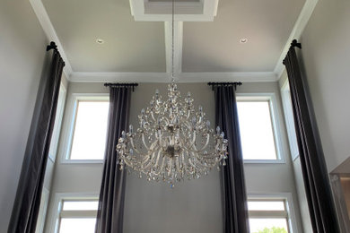 Mid-sized elegant home design photo in Charlotte