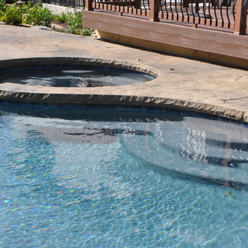 In Ground Swimming Pool with Flush Spa