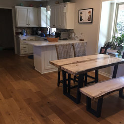 Slab Dining Table and Bench - Dining Sets