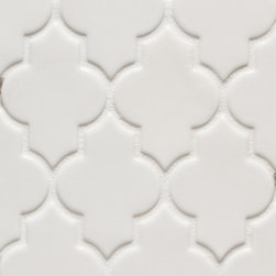 Vibe Ashbury Mosiac Field in White Gloss - Tile