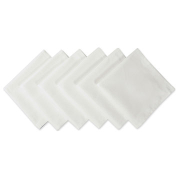 White Polyester Napkin Set/6