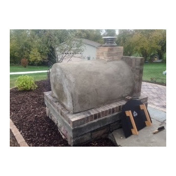 The Olson Family Wood Fired Brick Pizza Oven in Minnesota